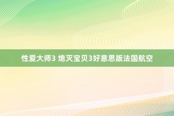 性爱大师3 熄灭宝贝3好意思版法国航空